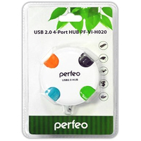 USB-хаб  Perfeo PF-VI-H020 (белый)