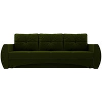 Диван Лига диванов Сатурн 28172 (микровельвет, зеленый)