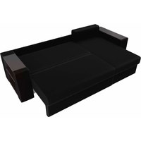 Угловой диван Лига диванов Эридан 102094 (черный)