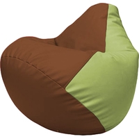 Кресло-мешок Flagman Груша Макси Г2.3-0719 (коричневый/оливковый)