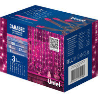 Световой дождь Uniel ULD-C3020-160/DTA UL-00010916 (розовый)