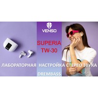 Наушники Venso Superia TW-30 (черный/серебристый)