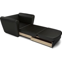 Кресло-кровать Мебель-АРС Квартет (экокожа, черный)