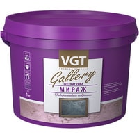 Декоративная штукатурка VGT Gallery Мираж (5 кг, серебристо-белый)