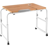 Стол ErgoSmart Overbed Standart Desk (дуб натуральный/белый)