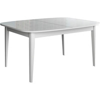 Кухонный стол Васанти плюс Партнер ПС-7 120-160x80 (белый глянец/белый)