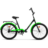 Велосипед AIST Smart 24 1.1 2022 (черный/зеленый)