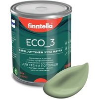 Краска Finntella Eco 3 Wash and Clean Sypressi F-08-1-1-LG91 0.9 л (светло-зелен)