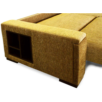 Угловой диван Домовой Элит-М (угловой, желтый)