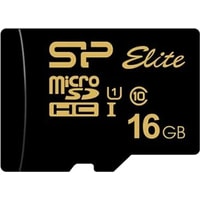 Карта памяти Silicon-Power Elite Gold microSDHC SP016GBSTHBU1V1GSP 16GB (с адаптером)