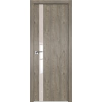 Межкомнатная дверь ProfilDoors 6ZN 80x200 (каштан темный/стекло перламутровый лак)