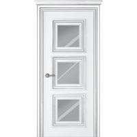 Межкомнатная дверь Belwooddoors Палаццо 3 80 см (стекло, эмаль, белый/серебро/зеркало)