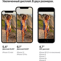 Смартфон Apple iPhone 12 128GB Восстановленный by Breezy, грейд A (фиолетовый)