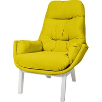 Интерьерное кресло Шелтер-Мебель Бронкс (ножки - цвет белый, цвет ткани - 628)