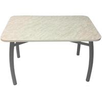 Кухонный стол Solt 110x70 (мрамор белый/ноги усиленные шелби-дуо серые)