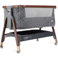 Приставная детская кроватка Tutti Bambini CoZee Luxe с колесами (walnut/slate)