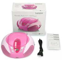 Магнитола Lenco SCD-37 USB (розовый)