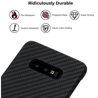Чехол для телефона Pitaka MagEZ для Samsung Galaxy S10e (twill, черный/серый)