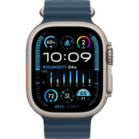 Умные часы Apple Watch Ultra 2 LTE 49 мм (титановый корпус, титановый/синий, ремешок из эластомера) в Пинске