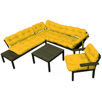 Набор садовой мебели M-Group Дачный 12180611 (желтая подушка)
