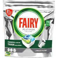 Капсулы для посудомоечной машины Fairy Platinum Все в 1 (70 шт)