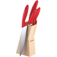 Набор ножей Peterhof PH-22408 (красный)