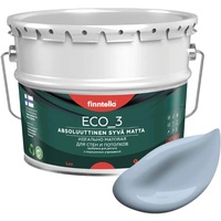 Краска Finntella Eco 3 Wash and Clean Niagara F-08-1-9-LG249 9 л (серо-голубой)