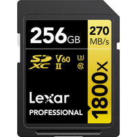 Карта памяти Lexar Professional 1800x SDXC LSD1800256G-BNNNG 256GB