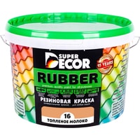 Краска Super Decor Rubber 3 кг (№16 топленое молоко)