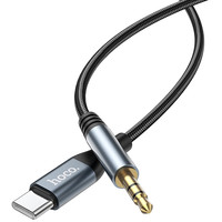 Кабель Hoco DUP03 USB Type-C - 3.5 Jack (1 м, металлик)