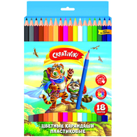 Набор цветных карандашей Creativiki ЦКП18КР (18 цветов)