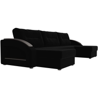 П-образный диван Лига диванов Канзас 101194 (черный)