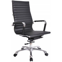 Кресло AksHome Elegance Chrome Eco (черный)