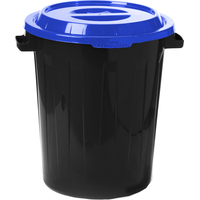Контейнер для мусора Idea 60 л (черный/синий)