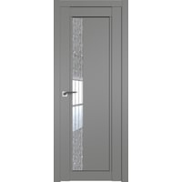 Межкомнатная дверь ProfilDoors 2.71U L 90x200 (грей/стекло дождь белый)
