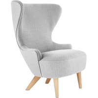 Интерьерное кресло Tom Dixon Wingback Micro Chair NA Fabric C (белый/коричневый) в Могилеве