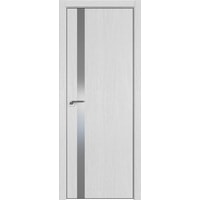 Межкомнатная дверь ProfilDoors 6ZN 90x200 (монблан/стекло серебряный лак)