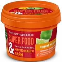 Маска Фитокосметик Superfood Масло манго и лайм Сияние и блеск 100 мл