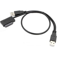 Кабель USBTOP SATA (6P+7P) – 2x USB2.0