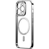Чехол для телефона Baseus Glitter Series Magnetic Case для iPhone 14 Pro Max (серебристый)