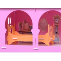 Кукольный домик Krasatoys Замок Джульетты с мебелью 000261 (белый/розовый)
