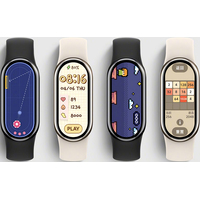 Фитнес-браслет Xiaomi Smart Band 8 (золотистый, с желтым ремешком из ткани с кожаными вставками, китайская версия)