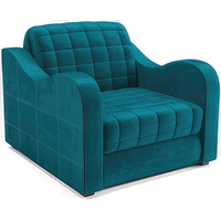Кресло-кровать Мебель-АРС Барон №4 (бархат, сине-зеленый Star Velvet 43 Black Green)