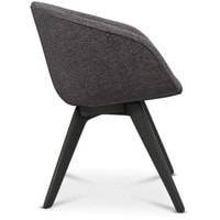 Интерьерное кресло Tom Dixon Scoop Low BL Fabric B (темно-серый/черный) в Мозыре