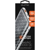 Внешний аккумулятор QUMO PowerAid P10000 QC Allum print (черный)