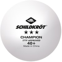 Мяч для настольного тенниса Donic-Schildkrot 3-Star Champion ITTF Poly 40+