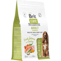 Сухой корм для собак Brit Dog Adult Medium Healthy Skin&Shiny Coat с лососем и индейкой 12 кг