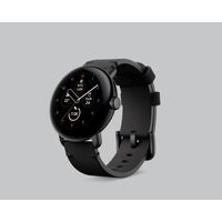 Умные часы Google Pixel Watch (глянцевый серебристый/угольный, спортивный силиконовый ремешок)