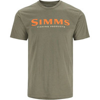 Футболка Simms Logo T-Shirt (L, военный)