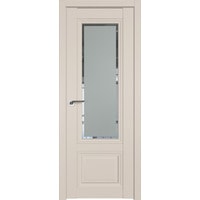 Межкомнатная дверь ProfilDoors 2.103U L 90x200 (санд, стекло square матовое)